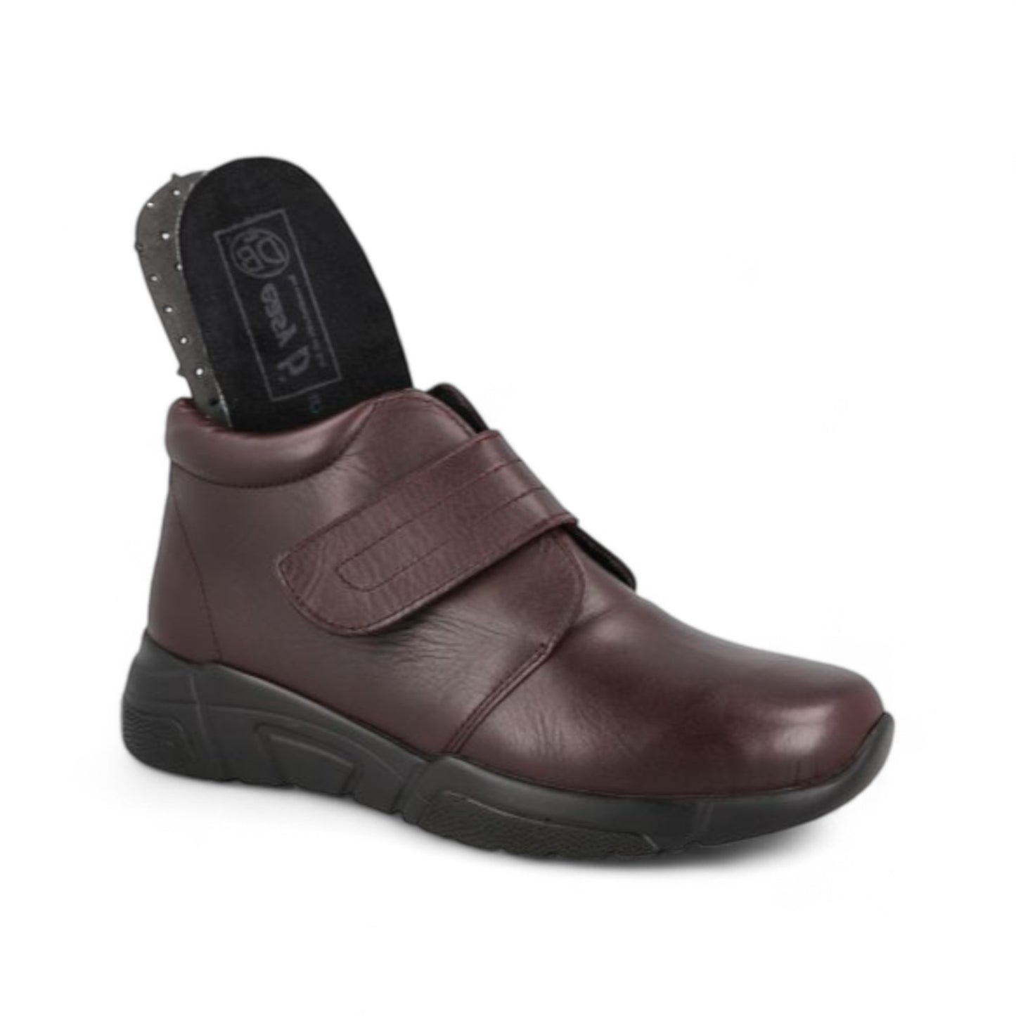 DB Wide Touch Fastening Boots - Bay Burgundy Stretch
