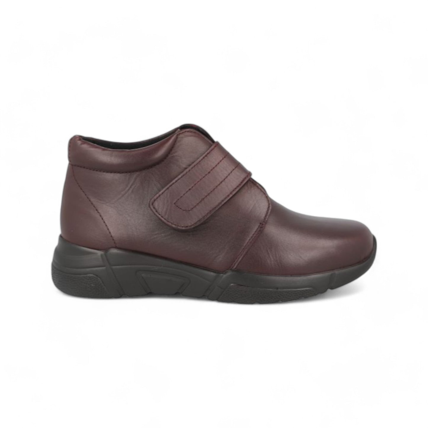 DB Wide Touch Fastening Boots - Bay Burgundy Stretch