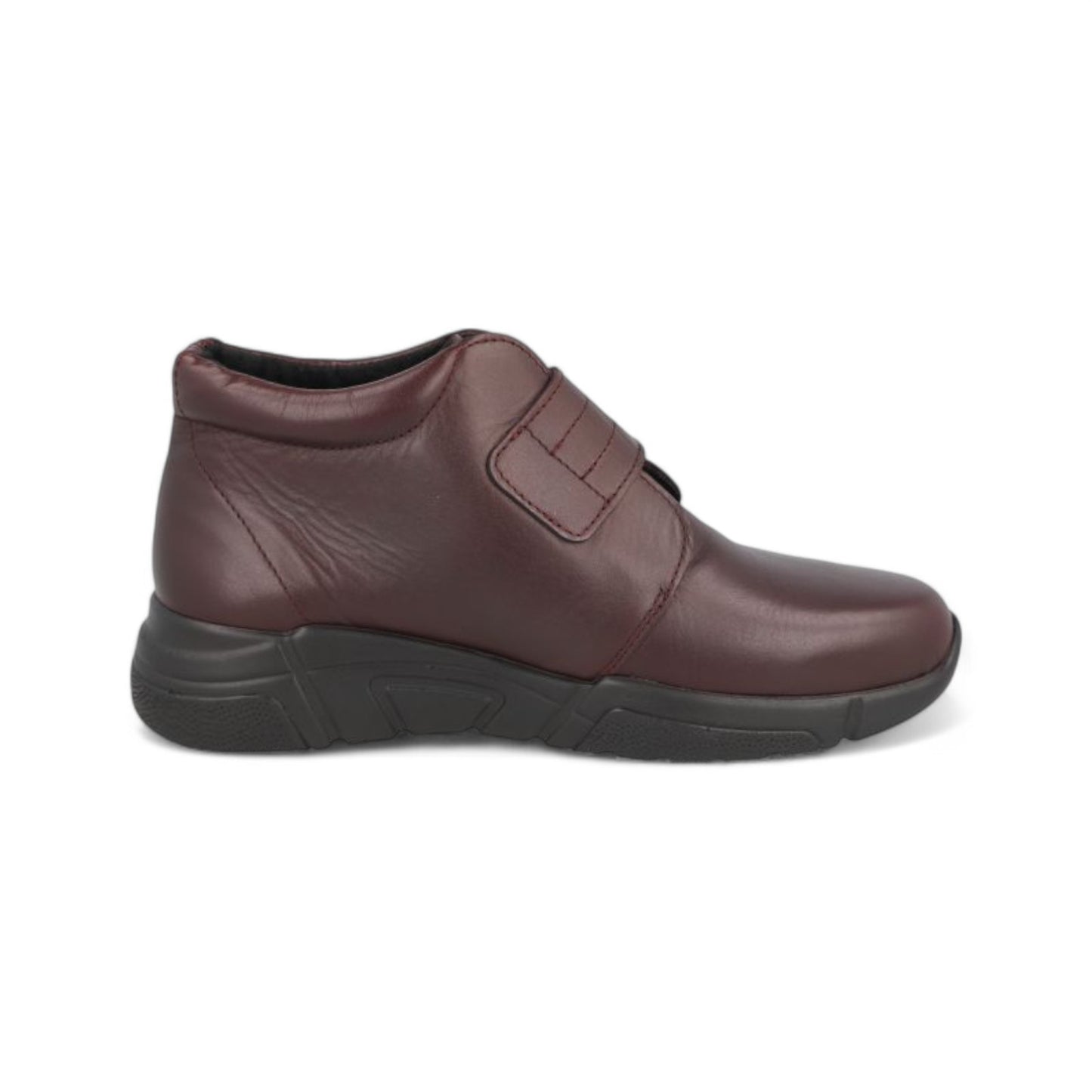 DB Wide Touch Fastening Boots - Bay Burgundy Stretch